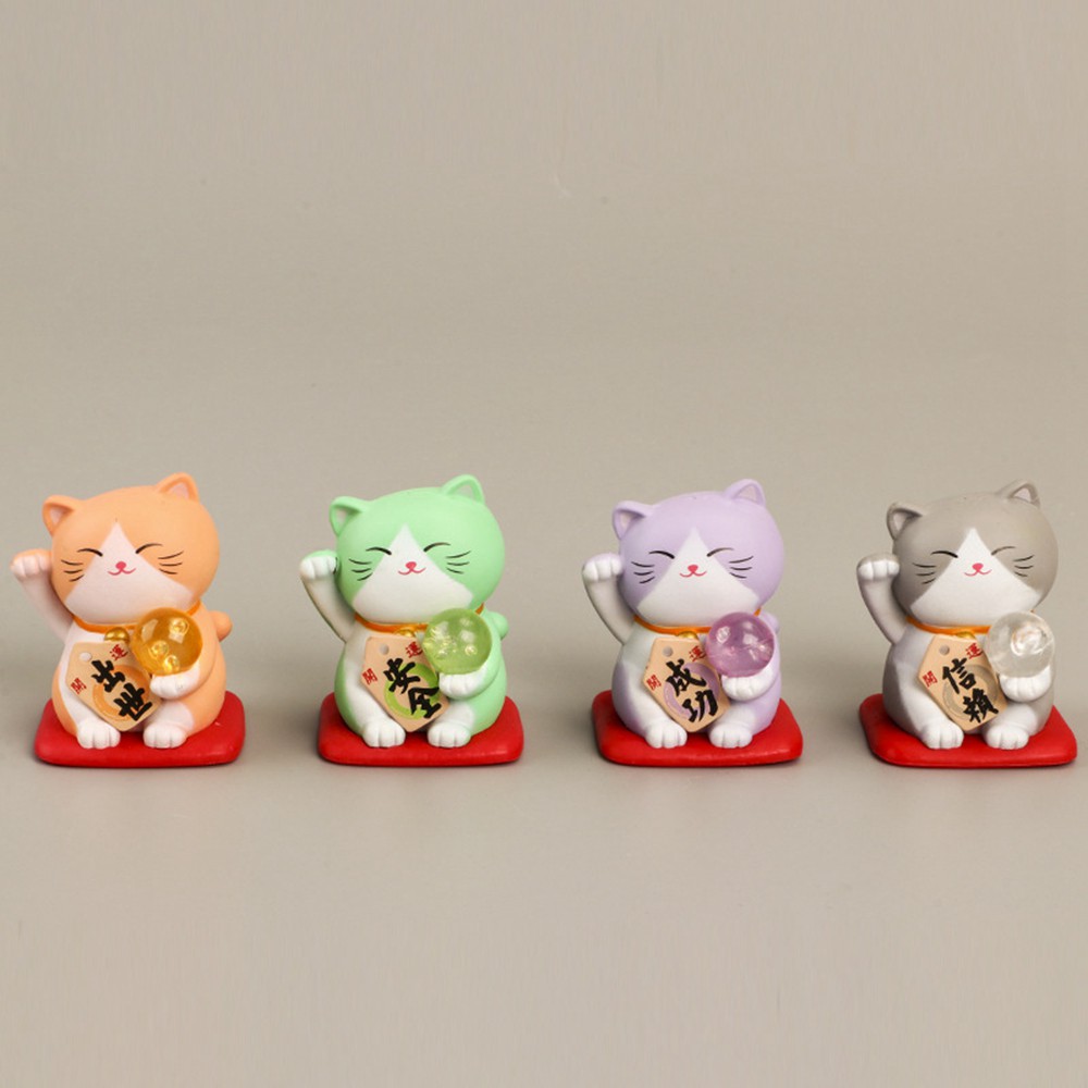 EPOCH Đồ trang trí Mèo May Mắn 3d Trang Trí Đáng Yêu