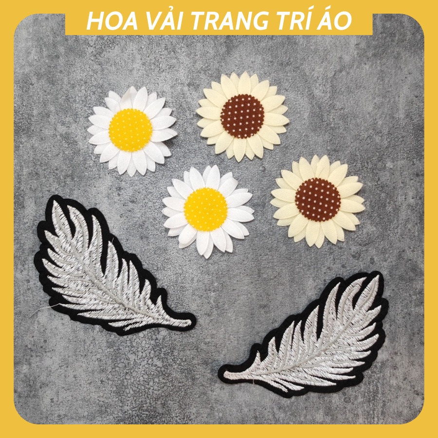 Sticker ủi áo hình thêu cao cấp -DÙNG LÀM BÔNG CÀI ÁO HAY HÌNH ỦI ÁO TRANG TRÍ VÁY, ĐẦM, ÁO DÀI HOẶC LÀM MIẾNG VÁ ÁO