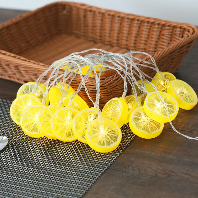 Đèn dây trang trí hình lát chanh dễ thương
