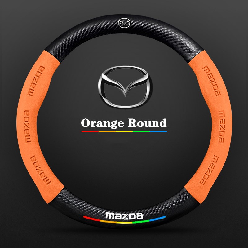 Vỏ Bọc Vô Lăng Xe Hơi Mazda 3 6 CX-5 CX-4 CX-3 CX-7 CX-9 Axela Atenza Demio GH GJ MX5 MP RX8 Bằng Da Lộn Chống Trượt