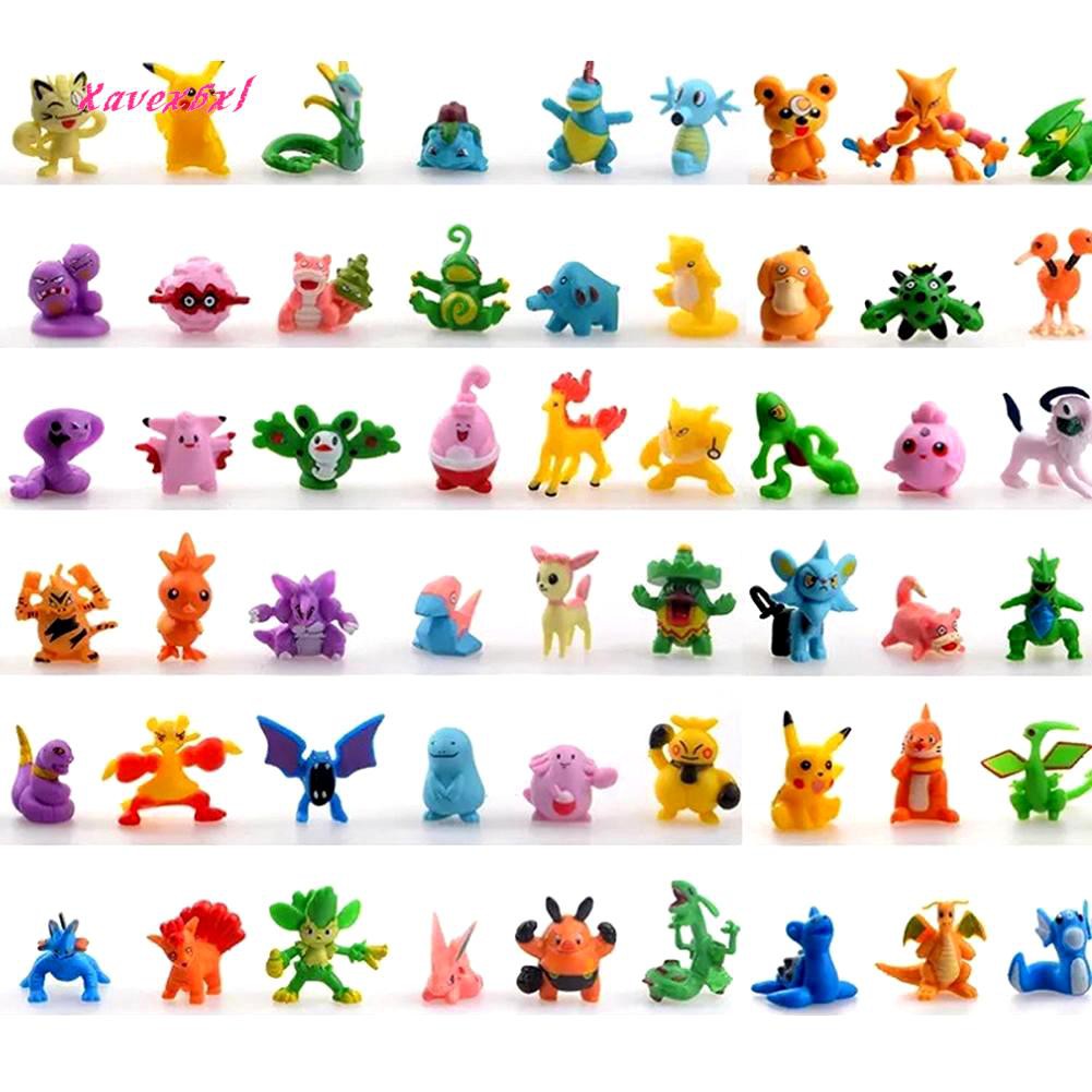 Set 144 Mô Hình Đồ Chơi Các Nhân Vật Trong Phim Hoạt Hình Pokemon