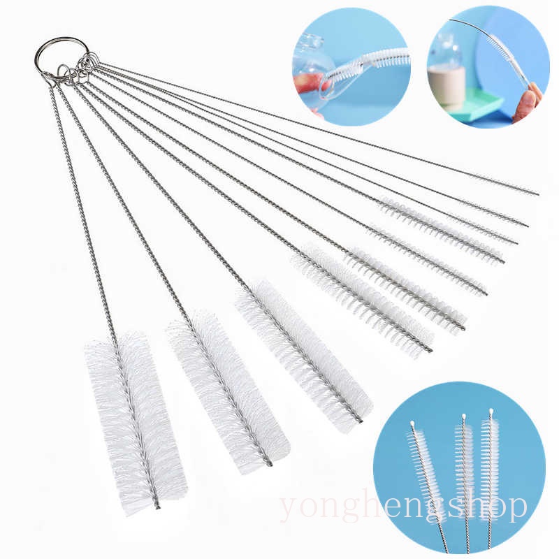 Set 10 Cọ Vệ Sinh Ống Hút / Bình Nước / Bàn Phím Máy Tính