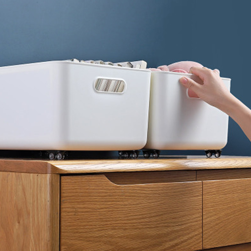 [HÀNG CÓ SẴN] Bộ 4 Bánh Xe Xoay Tự Dính Thông Dụng Cho Hộp Đựng Đồ Nội Thất