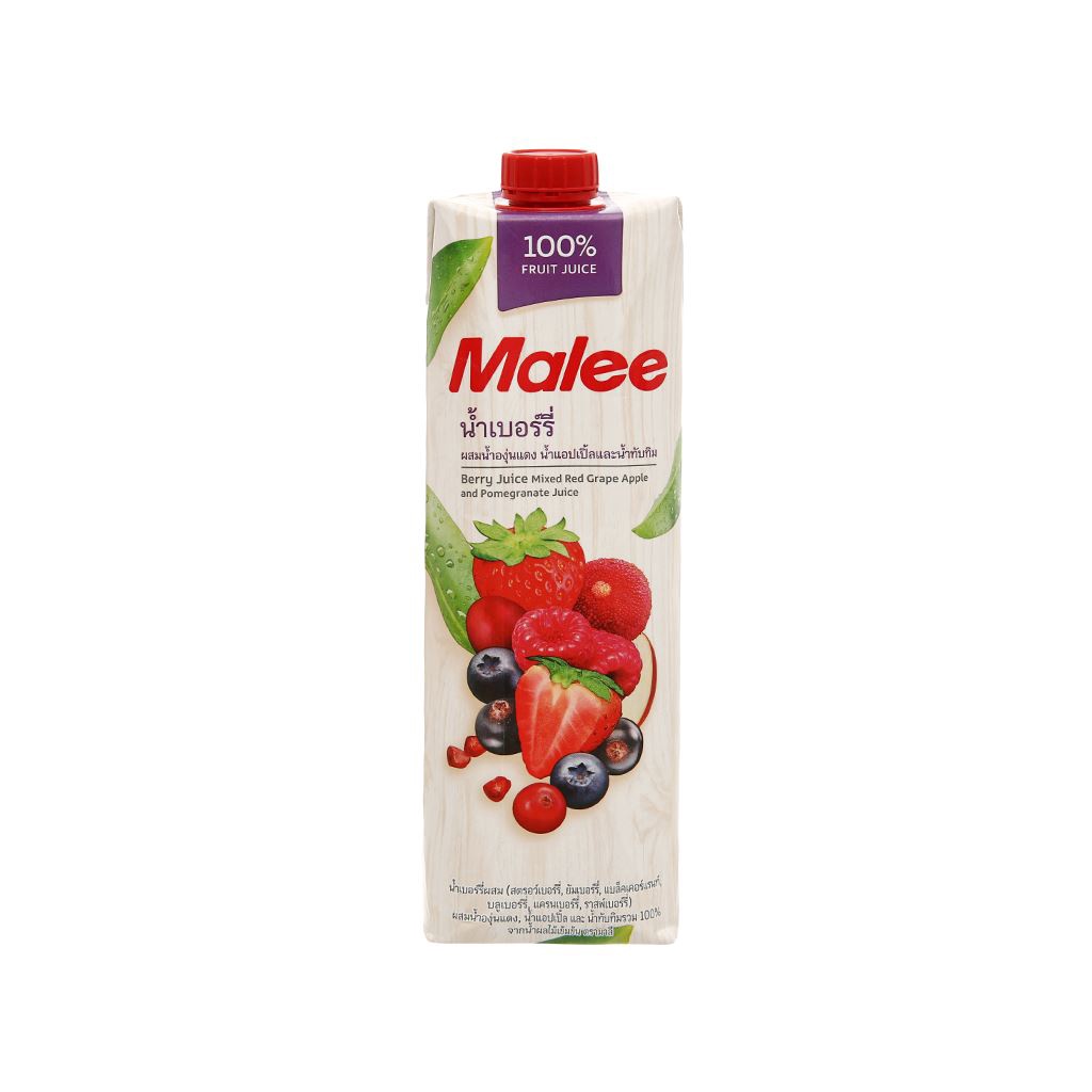 [Hộp 1 Lít – BERRY ] NƯỚC ÉP QUẢ MỌNG VÀ TRÁI CÂY HỖN HỢP [Thailand] MALEE Berry Juice Mixed (halal) (ttdt)