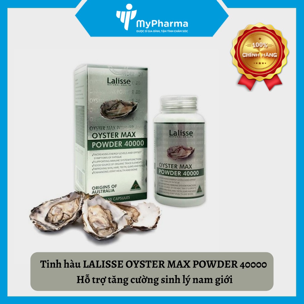 Tinh hàu LALISSE OYSTER MAX POWDER 40000 - Hỗ trợ tăng cường sinh lý nam giới, giảm mãn dục nam