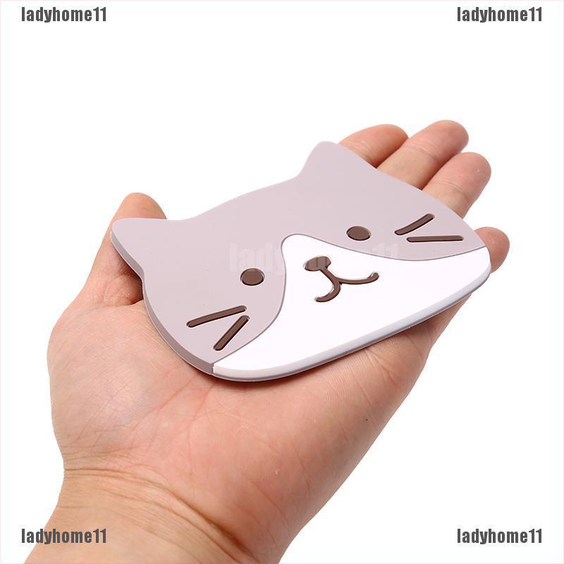 Tấm Lót Bàn Ăn Cách Nhiệt Chống Thấm Nước Hình Mèo Dễ Thương 11}