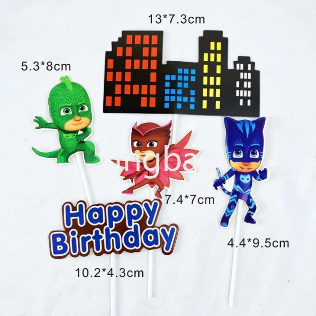 Set 50 Que Cắm Bánh Hình Khủng Long Hoạt Hình Dễ Thương