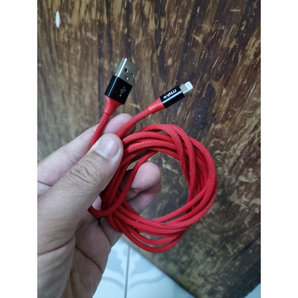 Cáp IPChuẩn Sạc Nhanh MFI 1m Mbest Ds949-WB DS950-WB Màu Đen
