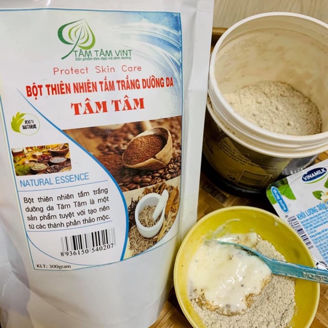 Bột tắm Tâm Tâm - dưỡng da, làm trắng da