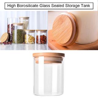 Tổ chức lọ lưu trữ nhà bếp bằng thủy tinh Borosilicate cao trong suốt