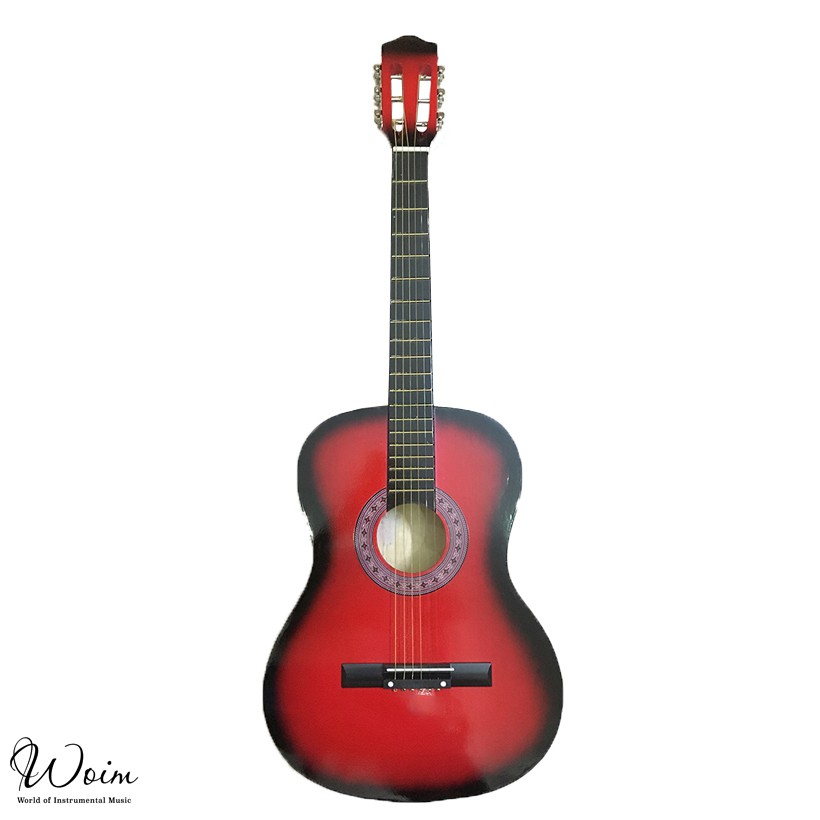 Đàn Guitar Woim Dáng D GU09 Màu Cam