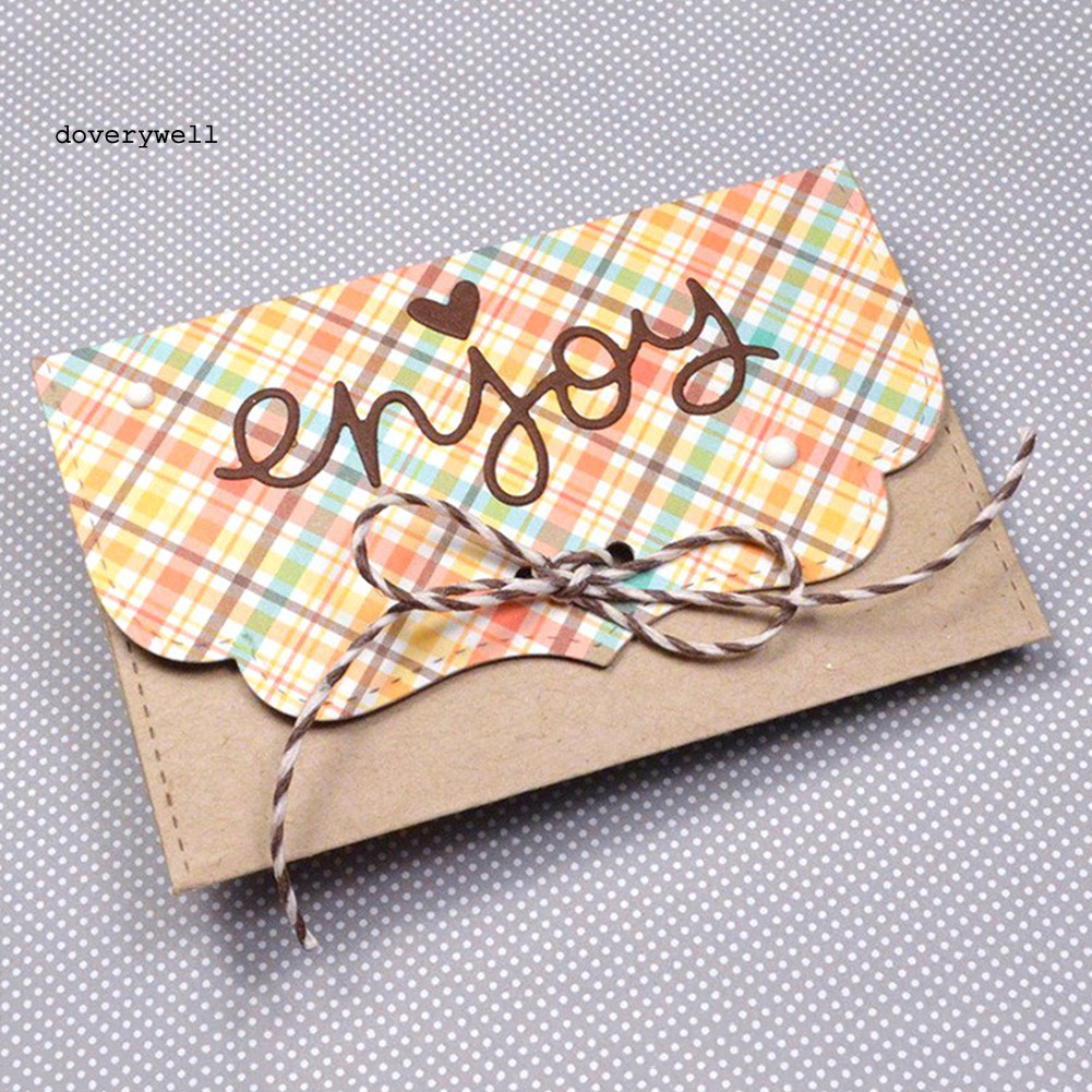 Khuôn Cắt Giấy Kim Loại Hình Phong Thư Xinh Xắn