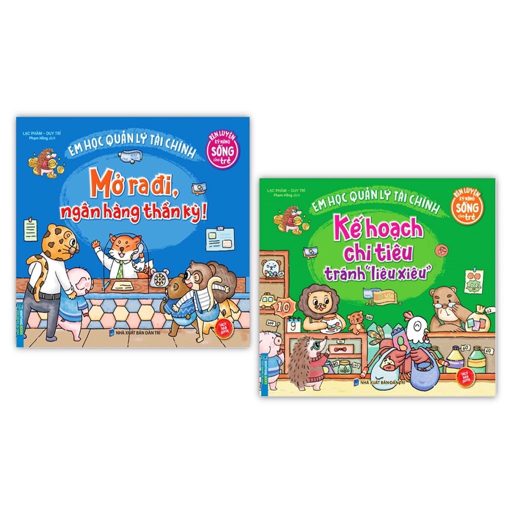 Sách - Combo 2 cuốn Em học quản lý tài chính : Kế hoạch chi tiêu tránh và Mở ra đi , ngân hàng thần kỳ !