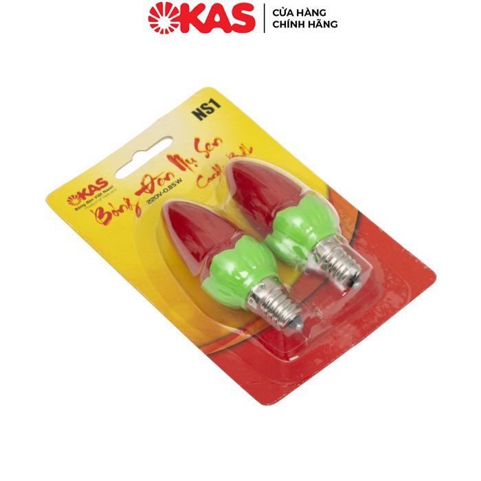 Bóng đèn trang trí 4 màu LED nụ sen OKAS NS - Giá 2 chiếc