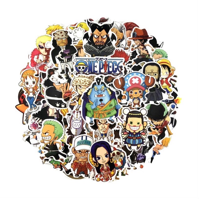 10 sticker dán onepiece