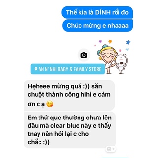 QUE THỬ THAI CLEARBLUE 1 CHIẾC