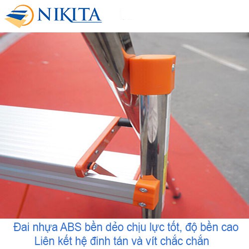 THANG GHẾ INOX TAY VỊN 3 BẬC NIKITA NHẬT BẢN KN-IN03