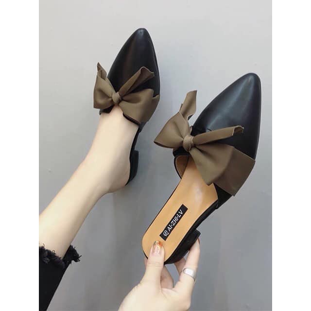 Dép sục nữ nơ lụa 2p hàng hot 002