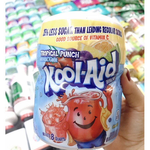 ☀☀ Bột Pha Nước Kool-Aid Tropical Punch 538g Hương Trái Cây.