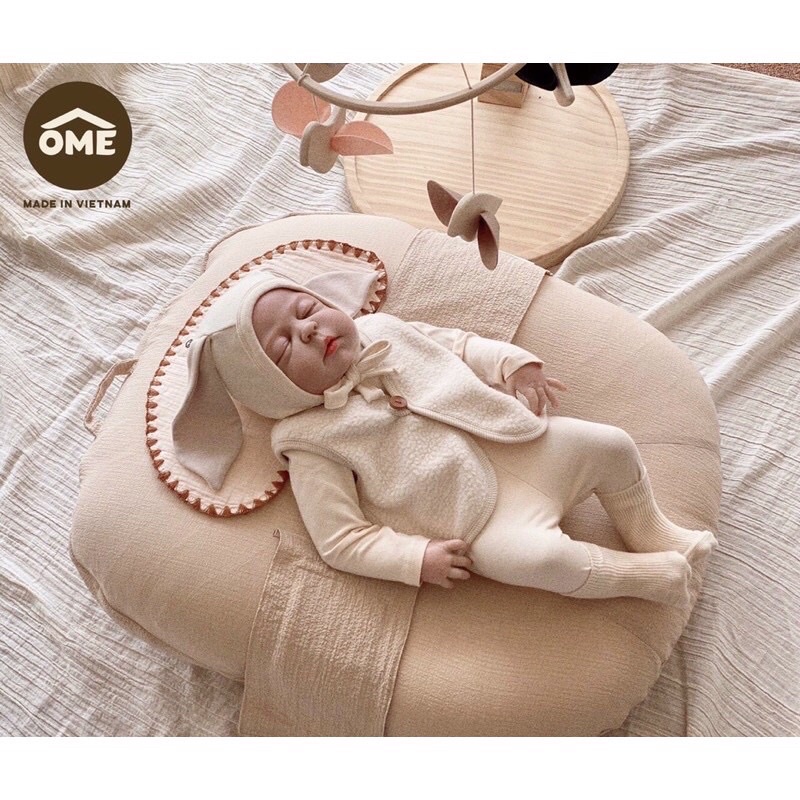 Bộ gối chống trào ngược và chống giật mình OME dành cho bé có 3 màu KT 50 x 60 x10 cm