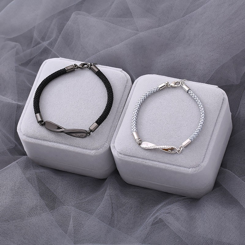 Vòng tay đôi vô cực COUPLE IN LOVE cặp nam nữ freesize HÀNG MỚI VỀ