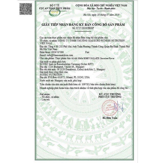 Scitec Whey Protein Isolate  - Sữa Tăng Cơ Không Tăng Mỡ - Nhập Khẩu Châu Âu