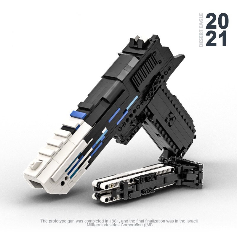 Đồ Chơi Lắp Ráp Kiểu LEGO CSGO , Free Fire Súng DESERT EAGLE Black Ice , BLAZE Của Kevin183 Với 900+ Mảnh Ghép