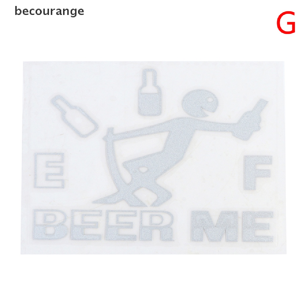 1 Miếng Dán Phản Quang Họa Tiết Vui Nhộn Trang Trí Bình Xăng Xe Hơi