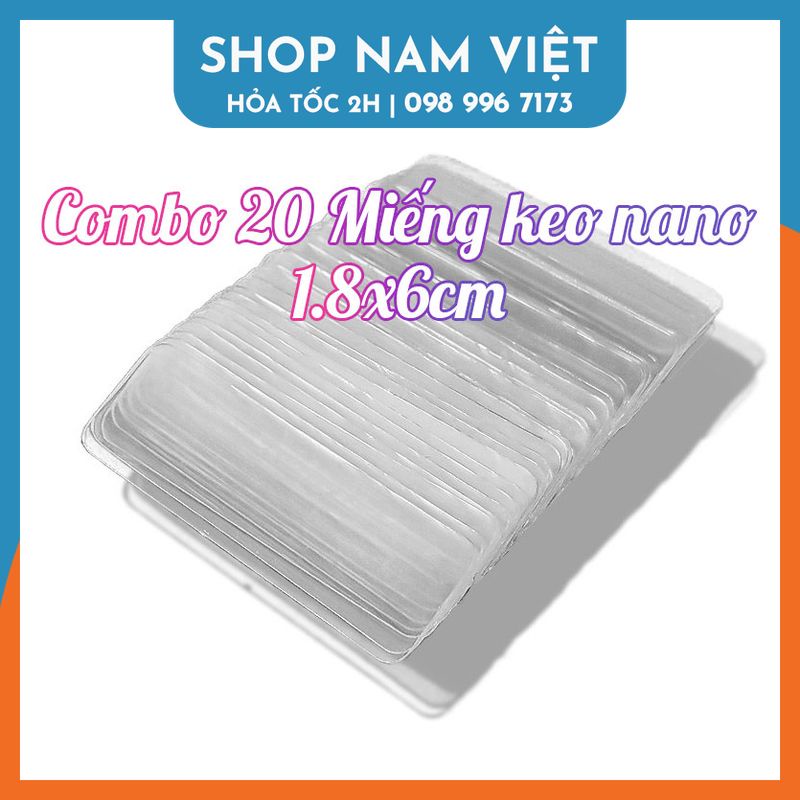 Combo 70 Miếng Keo Nano Tròn 2cm Chống Nước, Dán Mọi Vật Dụng