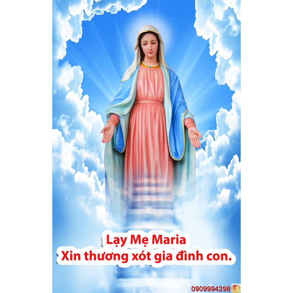 Tranh Dán Tường 3D Hình Chúa Jesus, Hình Đức Mẹ Maria | Shopee Việt Nam