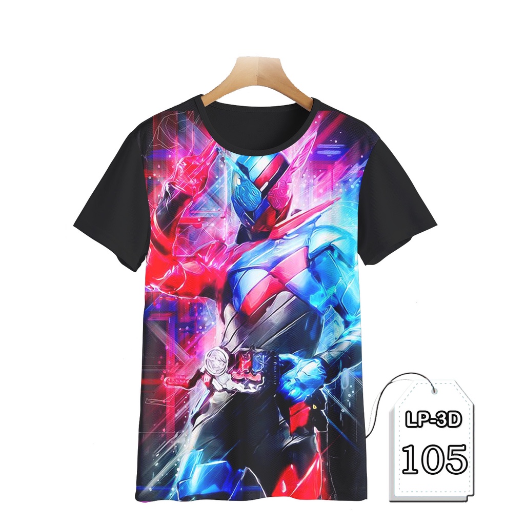 Áo Thun In Hình Siêu Anh Hùng Kamen Rider 3D LP3D-105 Cho Bé
