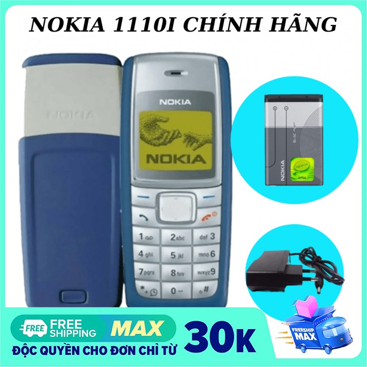 [FREE SHIP]Điện thoại phổ thông nokia 1110 1110i zin chính hãng - Bảo Hành 24 Tháng