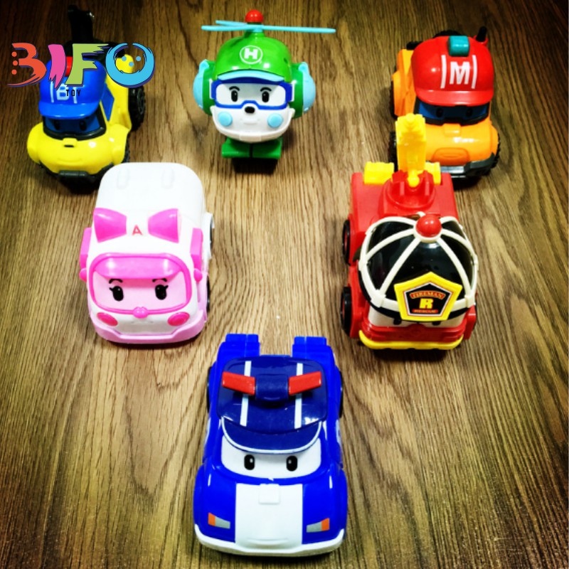 Đồ chơi biến hình biệt đội xe robocar Poli 2 trong 1 (lẻ túi rời)