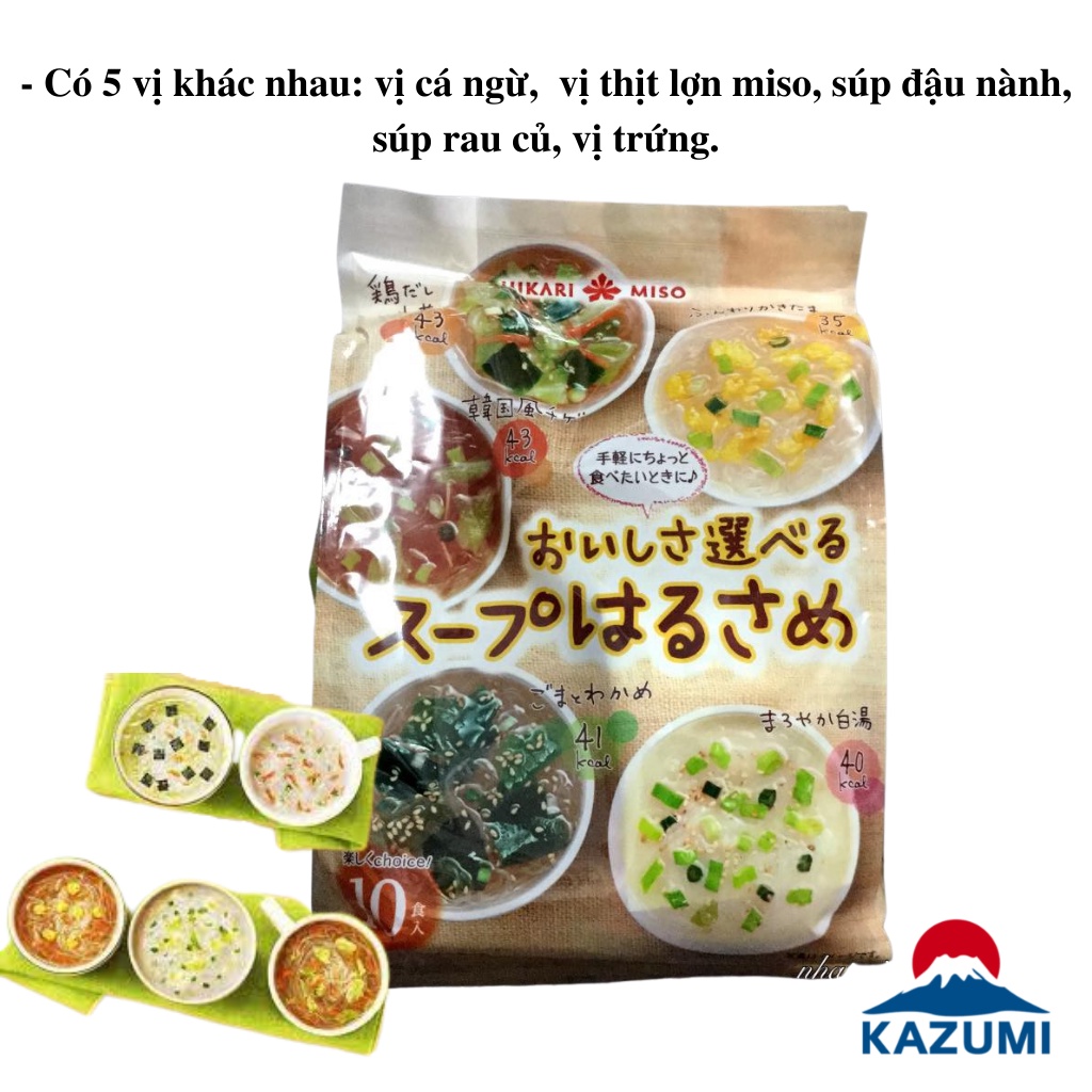 Miến Ngũ Vị Nhật Bản Hikari Miso Túi 10 Gói Nhỏ Tiện Lợi [DATE T2/2023]