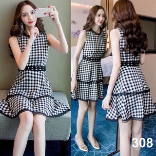 Đầm xòe 2 tầng