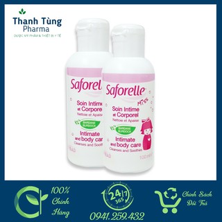 Dung Dịch Vệ Sinh Bé Gái SAFORELLE MISS (100ml) Chăm Sóc Bé Gái