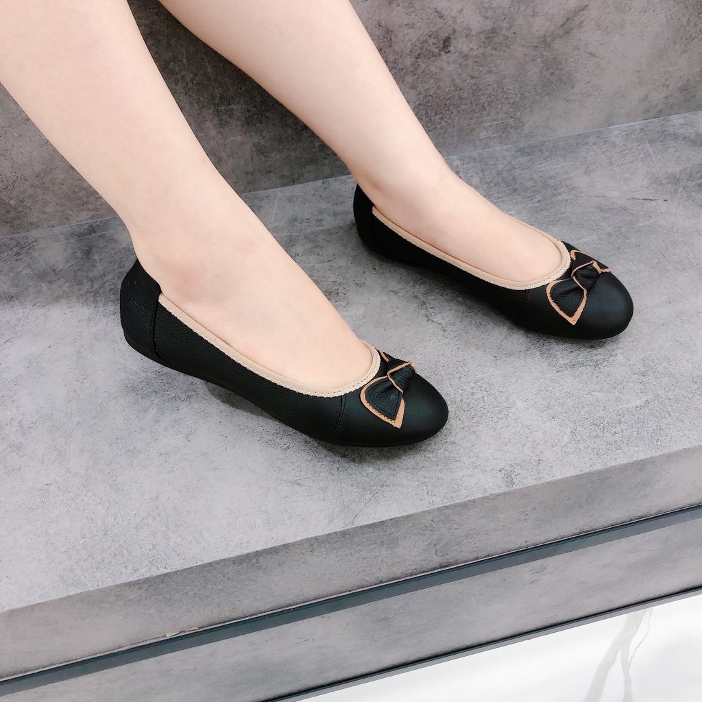 Min's Shoes - Giày Bệt Nơ Da Thật B353 | BigBuy360 - bigbuy360.vn