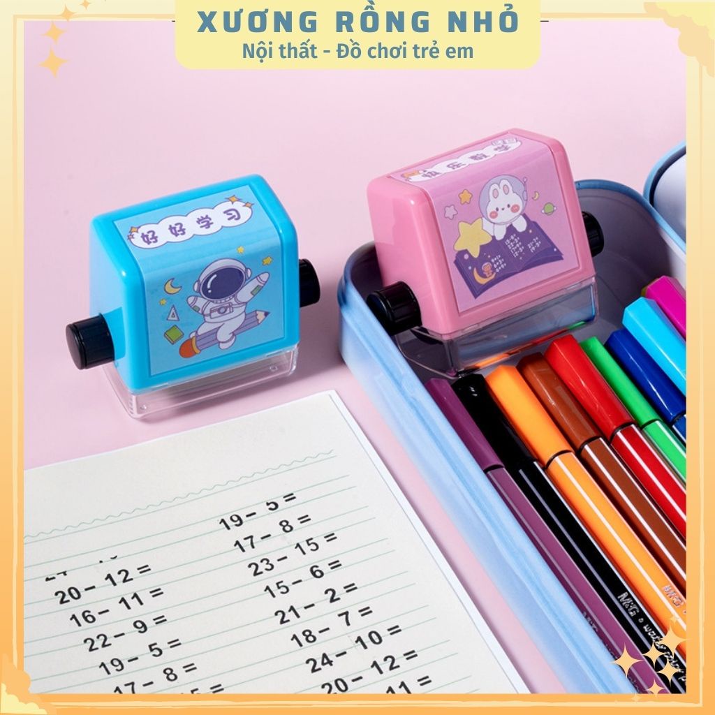 Con lăn toán học, máy tạo, máy in phép tính cộng trừ nhân chia ngẫu nhiên thông minh dành riêng cho bé