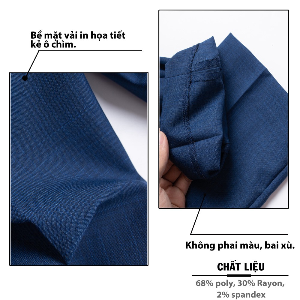 Quần Âu Nam 5S Họa Tiết Màu Tím Than Sáng, Dáng Ôm Vừa, Chất Liệu Ít Nhăn, Thoáng Mát, Thấm Hút Nhẹ (QAU0408S1TTS) | BigBuy360 - bigbuy360.vn