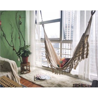 Võng treo Macrame vải bố canvas