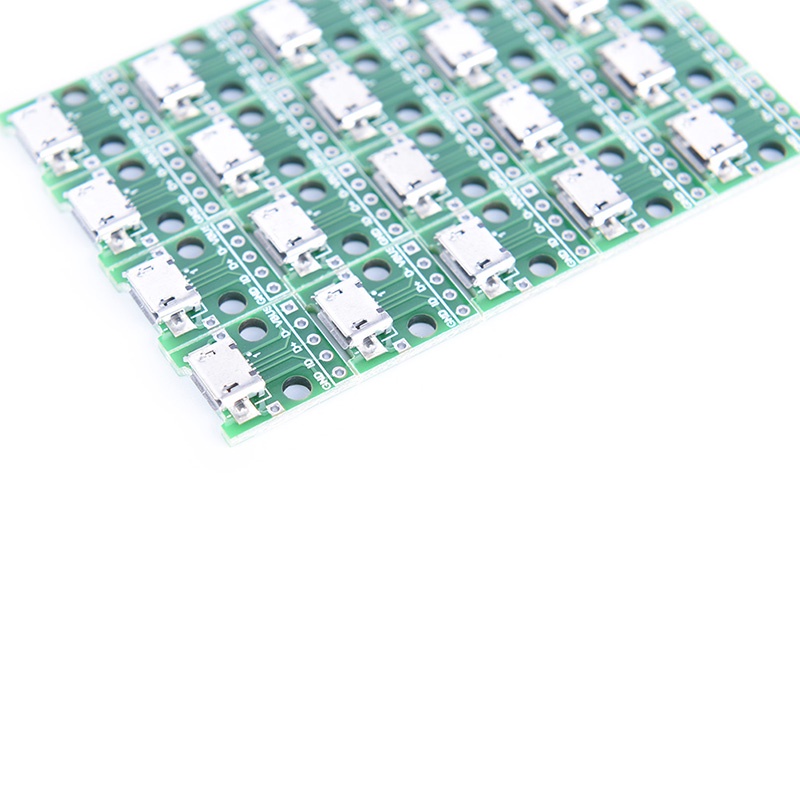 Breezegently 20pcs micro usb to DIP 2.54mm adapter connector module board panel female  NOVEL