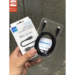 Cáp sạc momax zero type-c ra lightning chuẩn mfi - màu đen