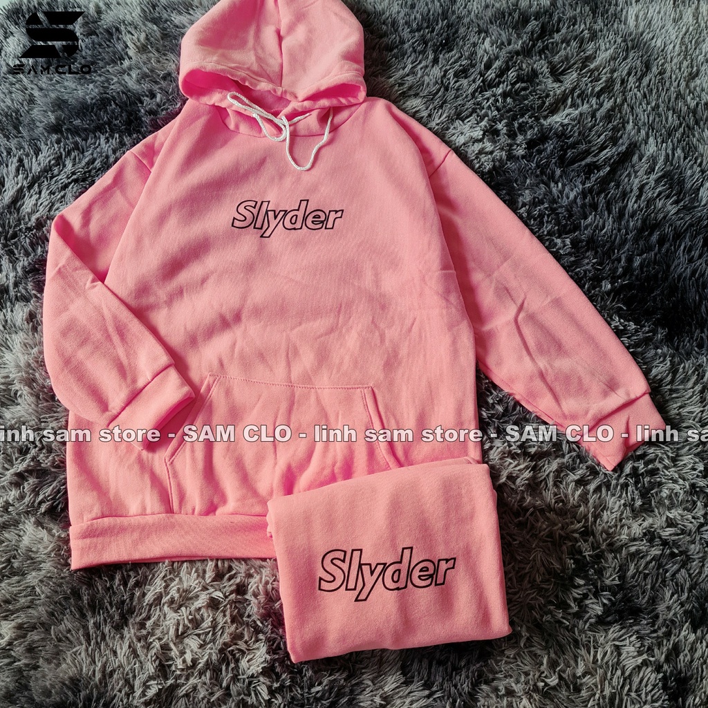 Áo khoác nỉ nữ SAM CLO hoodie chui có mũ NỈ 1 LỚP tay dài thu đông freesize dáng unisex
