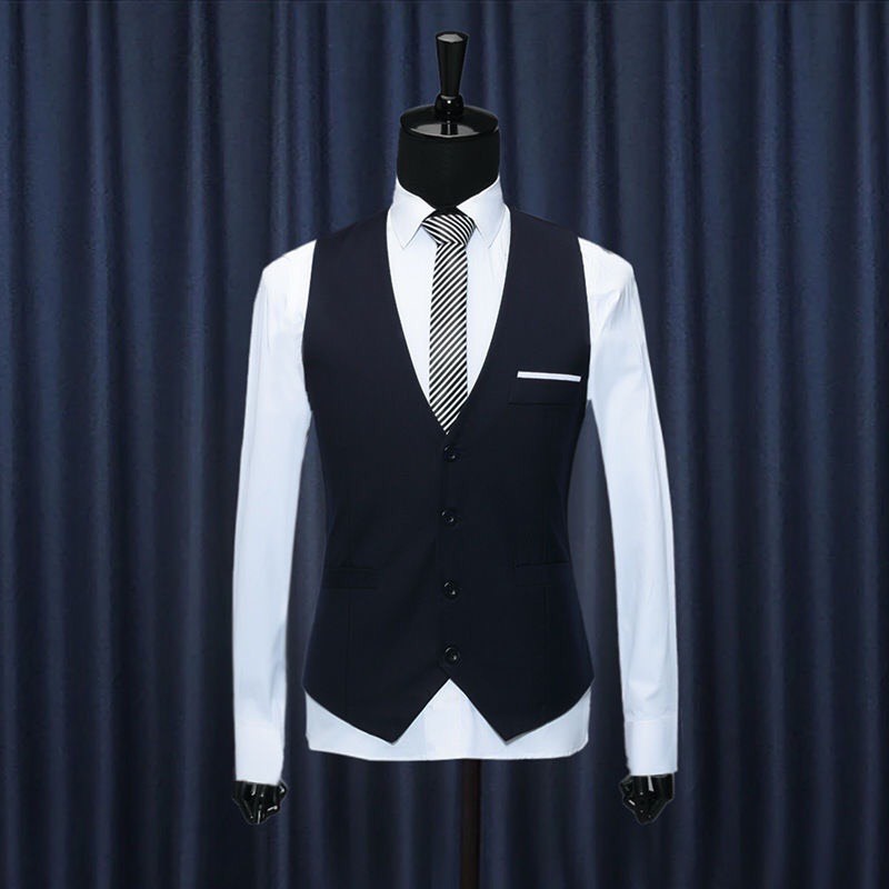 [Ảnh thật -loại đẹp- VNXK] Áo gile vest nam 2 lớp dày dặn dáng Hàn phong cách lịch lãm đẳng cấp quý ông