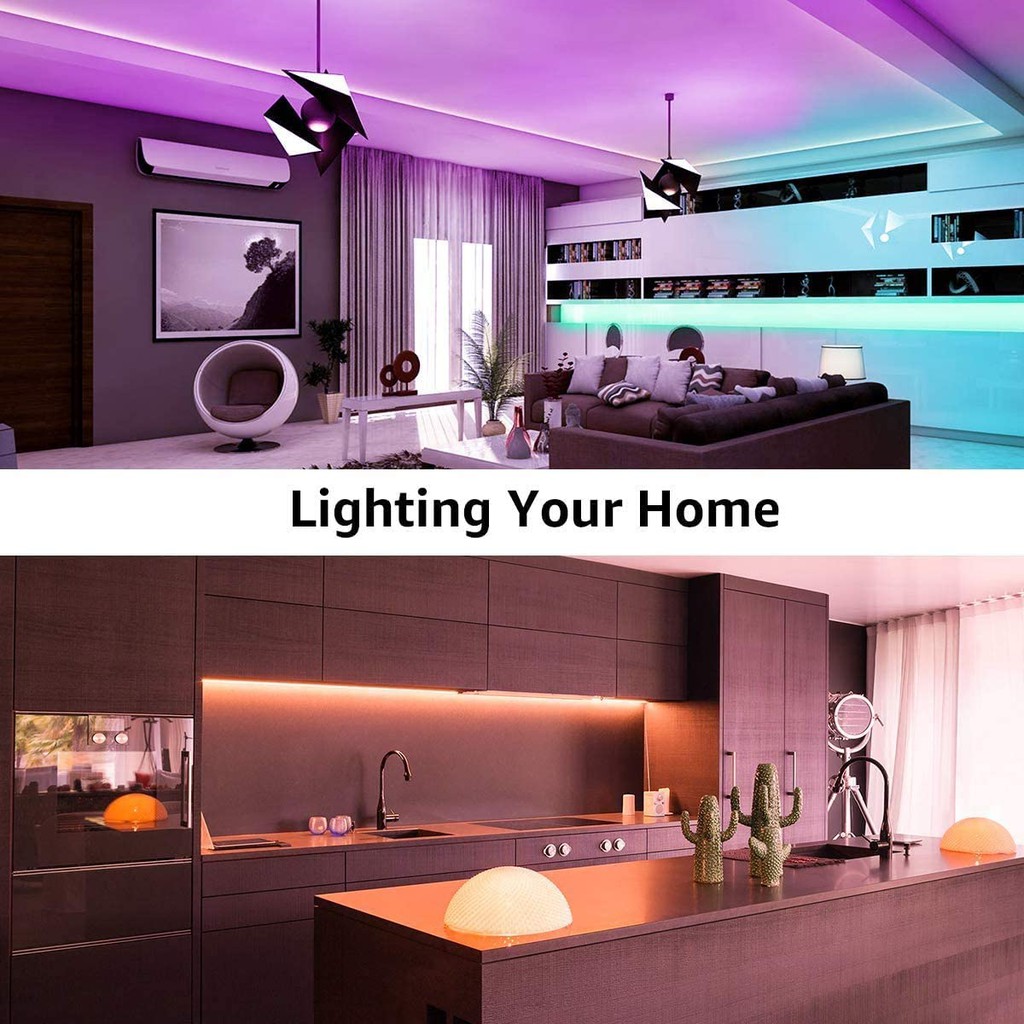 Đèn LED OSIDEN SMD 5050 RGB USB với 24 nút bấm + kết nối ứng dụng bluetooth + 3 nút điều khiển trang trí nhà cửa