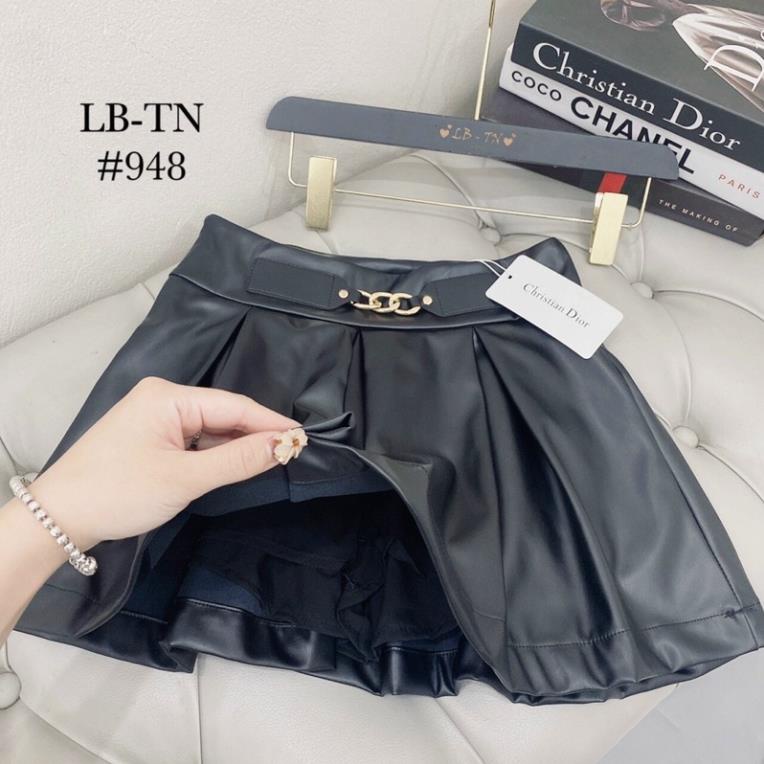 Chân váy da ngắn xoè dễ thương loại đẹp TV948 Qly