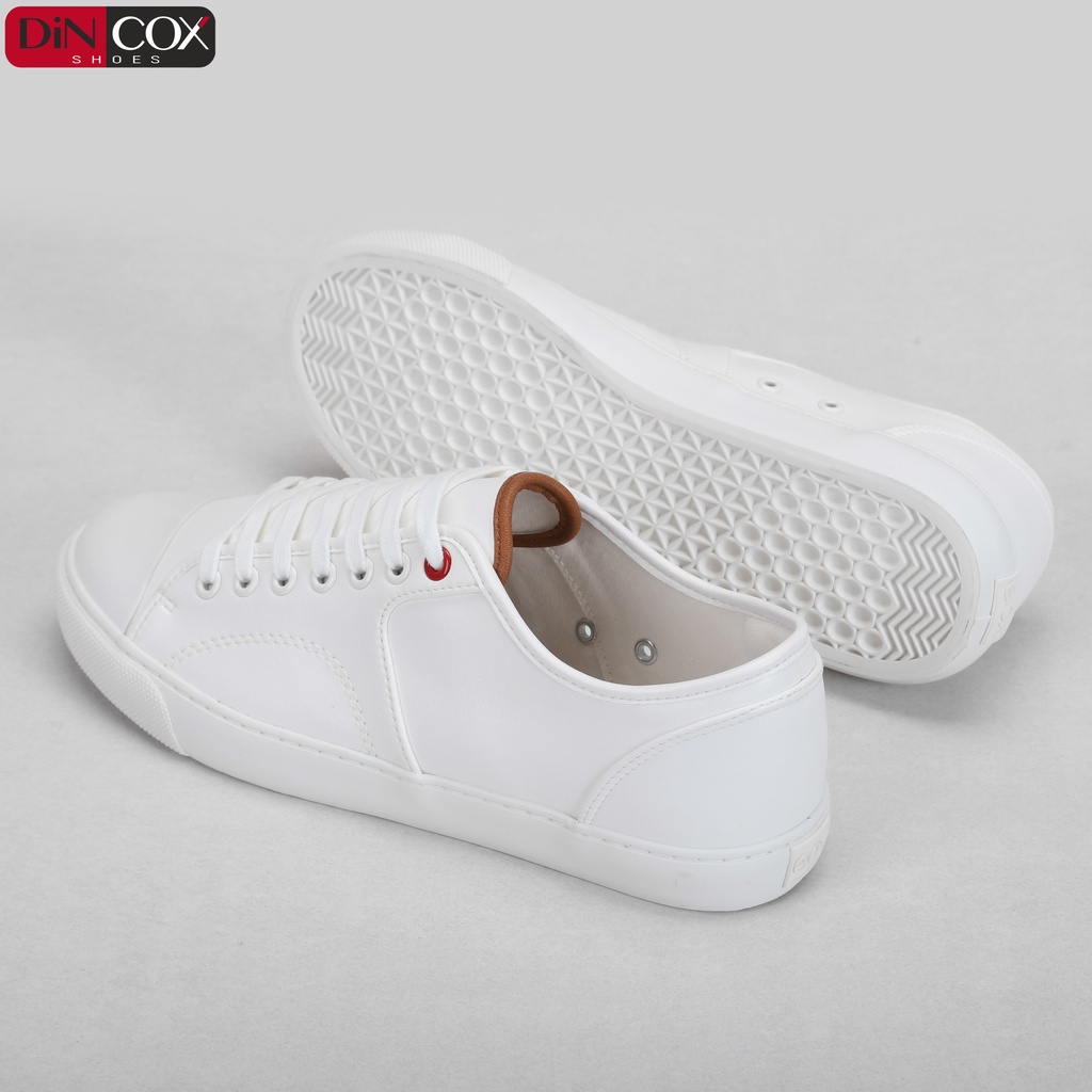 Giày Sneaker Da Nam DINCOX C11 Trẻ Trung, Năng Động White