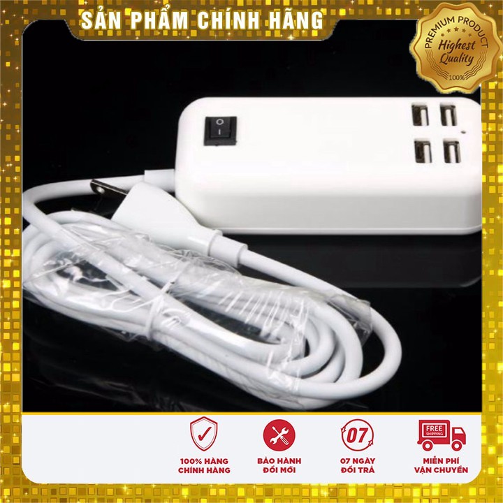 Ổ cắm điện có 4 cổng USB sạc điện thoại 15W