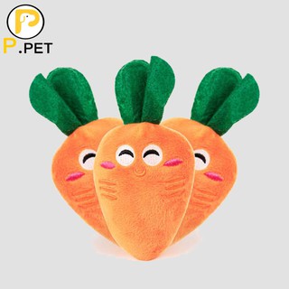 Đồ Chơi Nhồi Bông Hình Củ Cà Rốt Cho Chó Mèo - P.Pet Shop