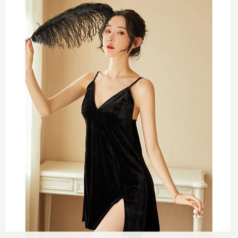 [Nhung Sang Xịn] 🌹HOT 2021 🌹 váy ngủ nhung đẹp -đầm ngủ gợi cảm cao cấp B1029 | BigBuy360 - bigbuy360.vn